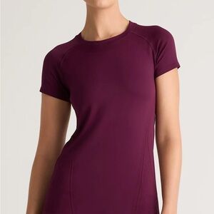 Quince Rich Plum Short Sleeve Tee